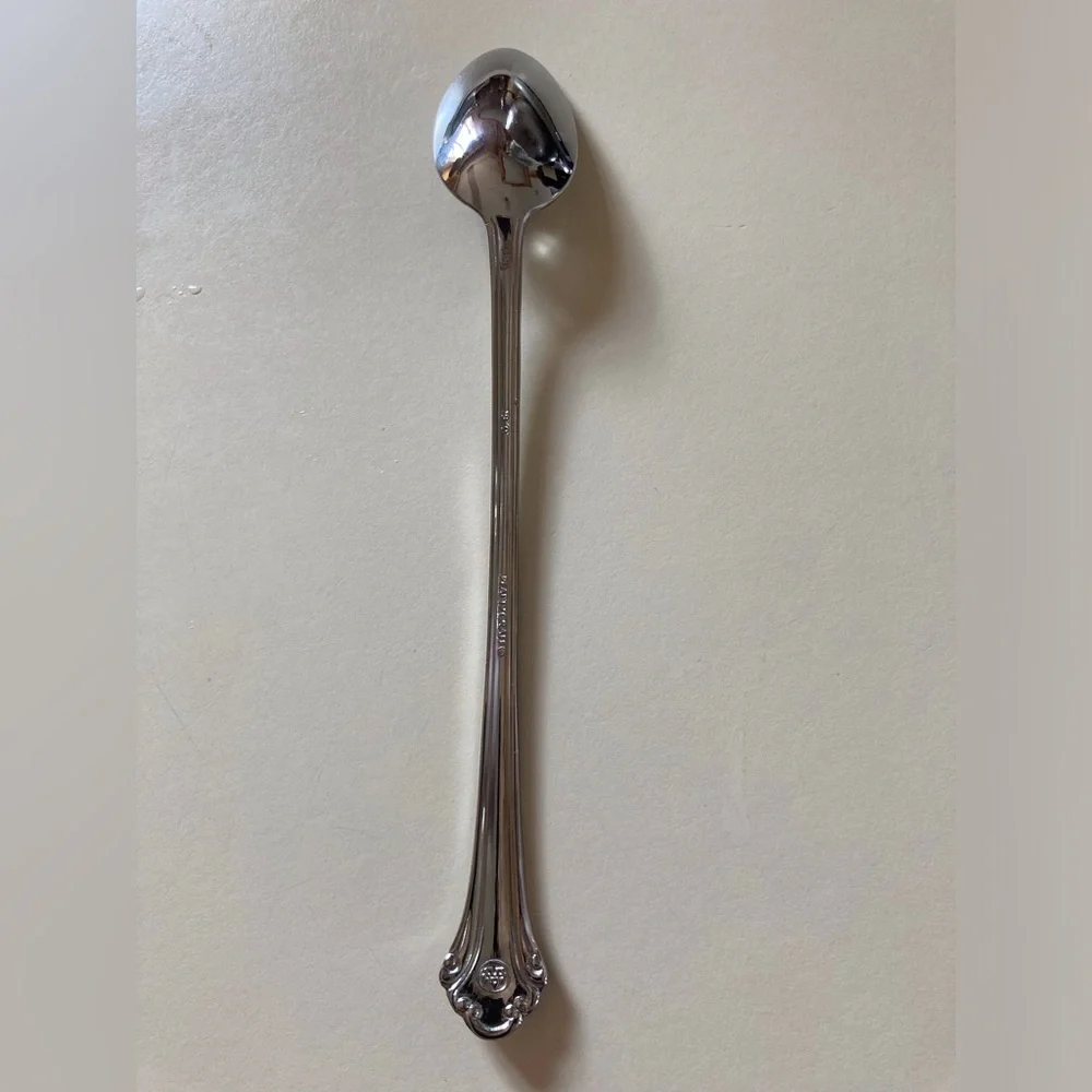 Pfaltzgraff Meridian 18/0 Stainless Iced Tea /Ice Cream Spoons (7)-Discontinued